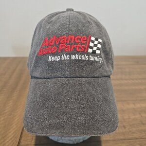 Advance Auto Parts Gray Strapback Baseball Cap Dad Hat Adjustable Embroidered